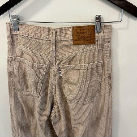 Levi's CORDUROY RIBCAGE STRAIGHT
ANKLE WOMEN'S PANTS Size 26 Granola - Brown - Picture 11 of 15